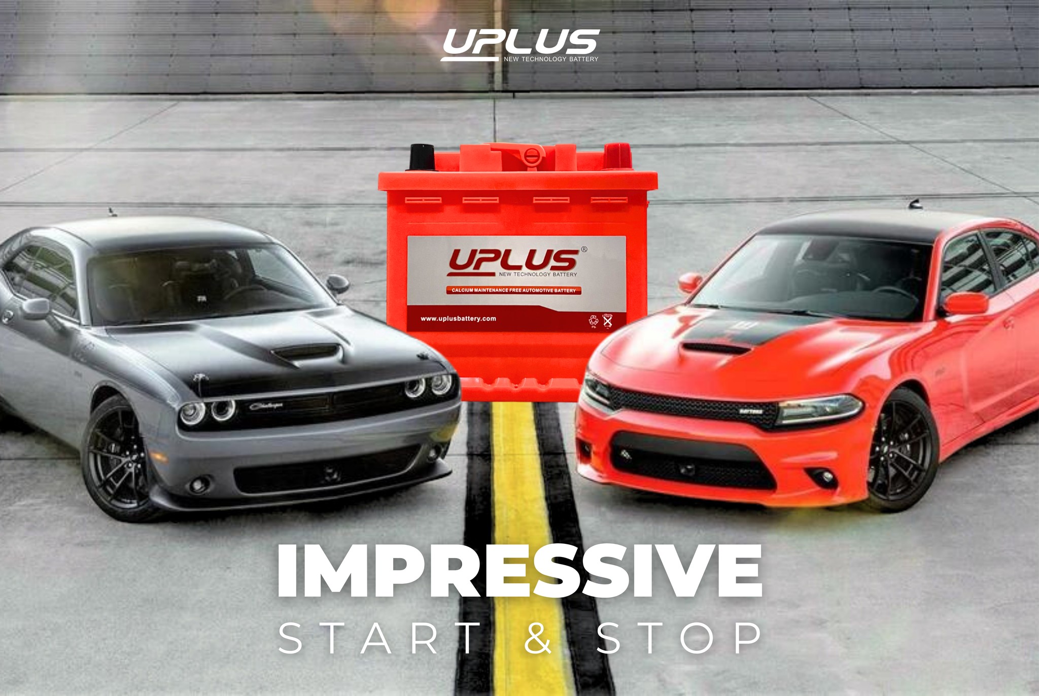 Ắc quy Uplus 55D23L 12V-60Ah