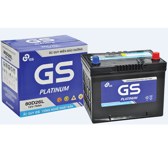 Ắc Quy GS MF 80D26L (12V-70Ah)