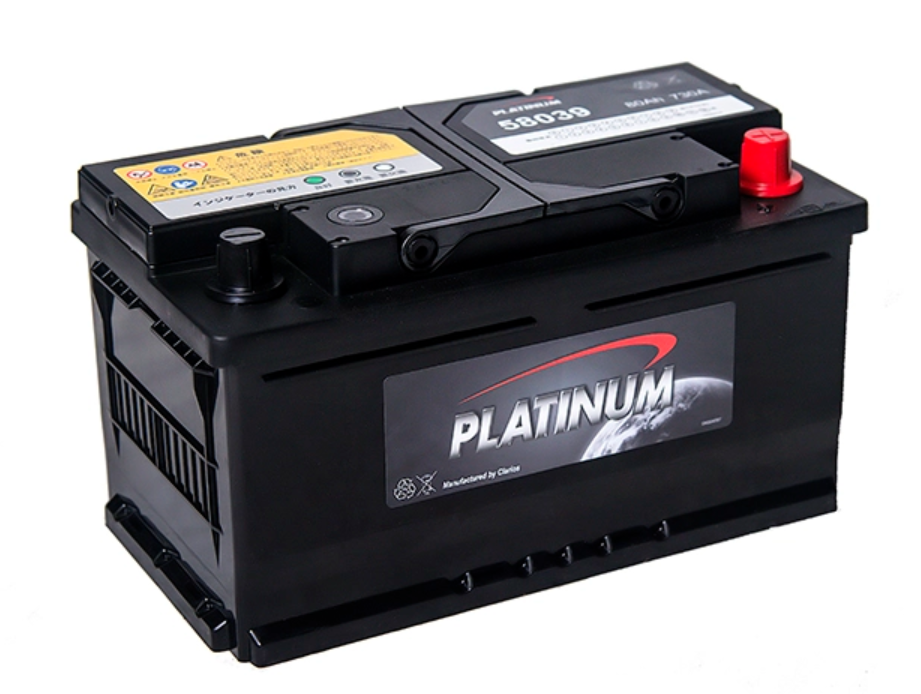 Ắc Quy Platinum DIN 58039 – Bình 12V 80Ah Chuẩn Châu Âu