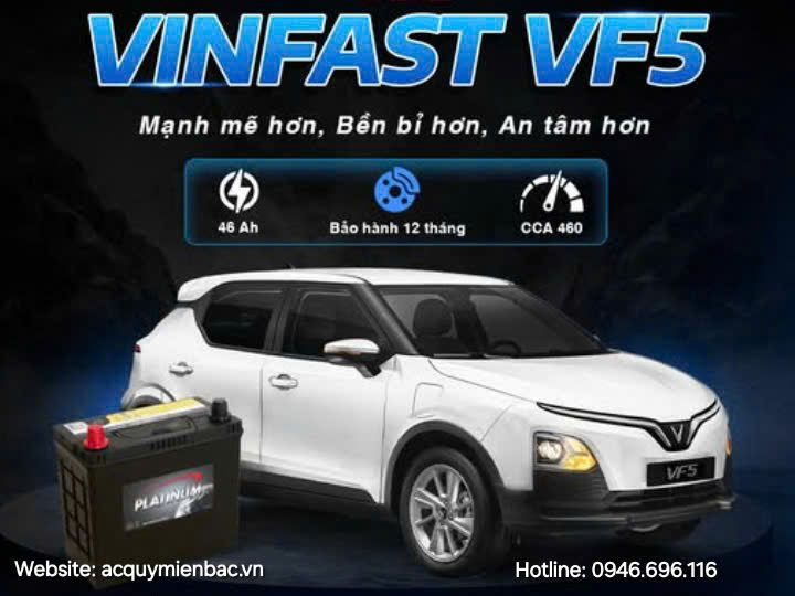 Thay bình cho xe điện Vinfast VF5