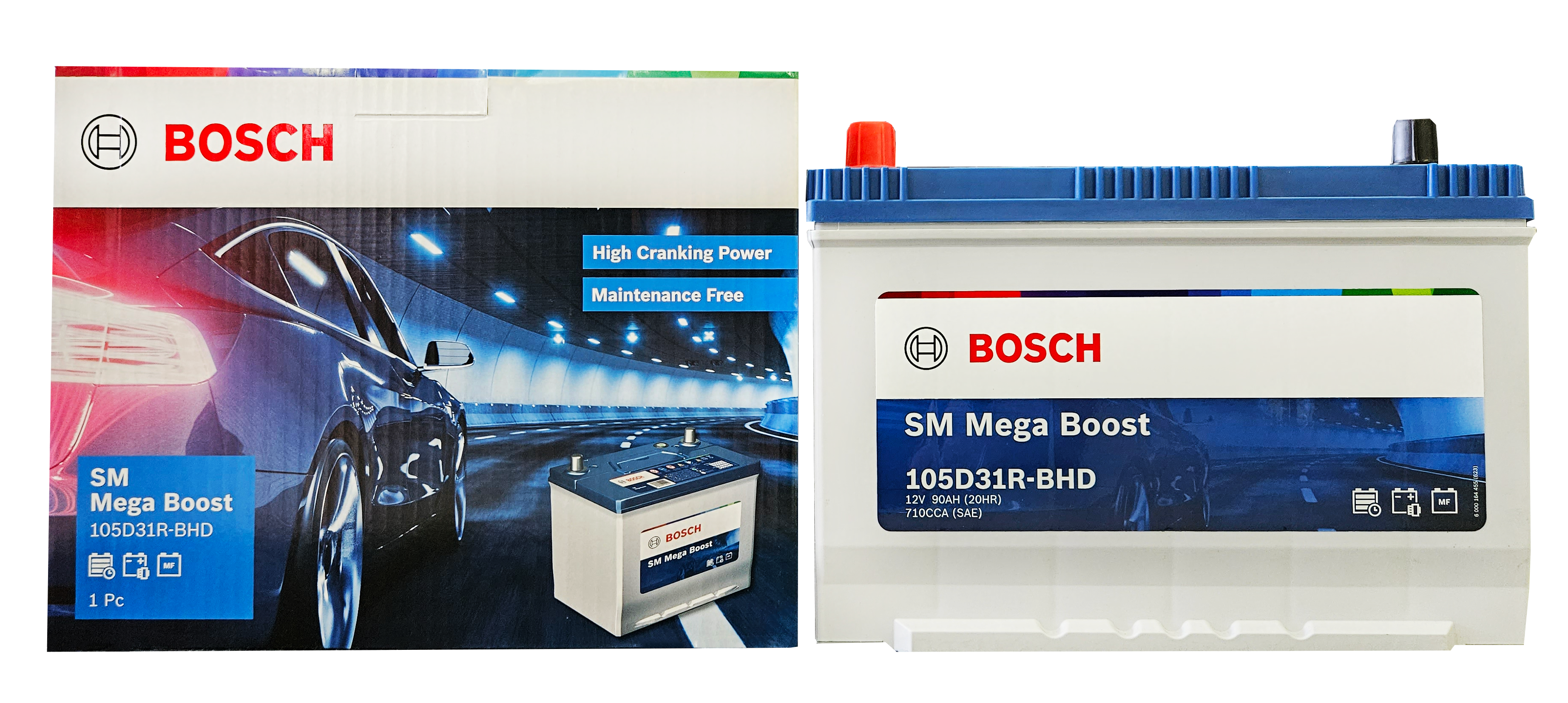 Ắc quy Bosch 105D31L-BHD (12V-90Ah)
