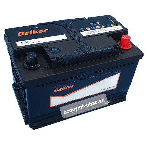Bình ắc quy Delkor Din 57539 ( 12v - 75Ah)